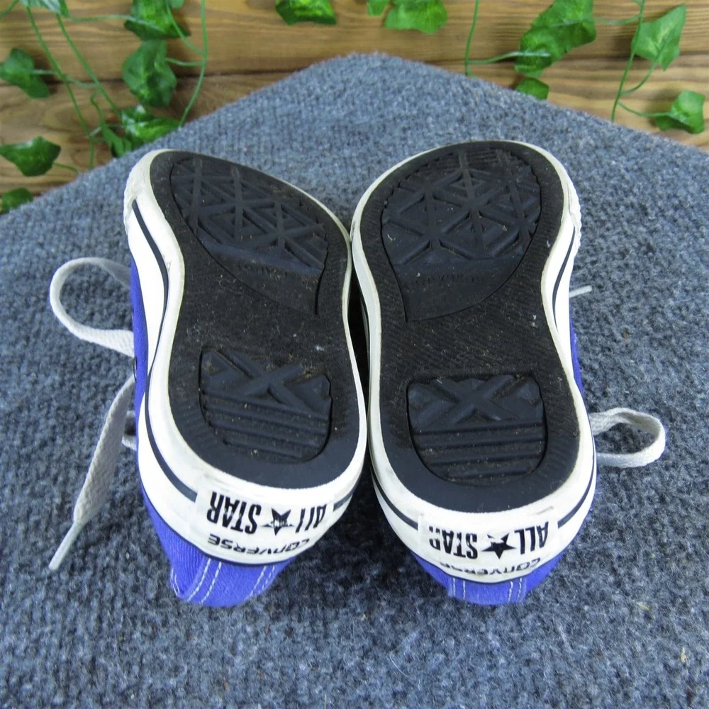Converse Girls Sneaker‎ Low Top Sz T 12 Medium Purple Fabric Lace Up
